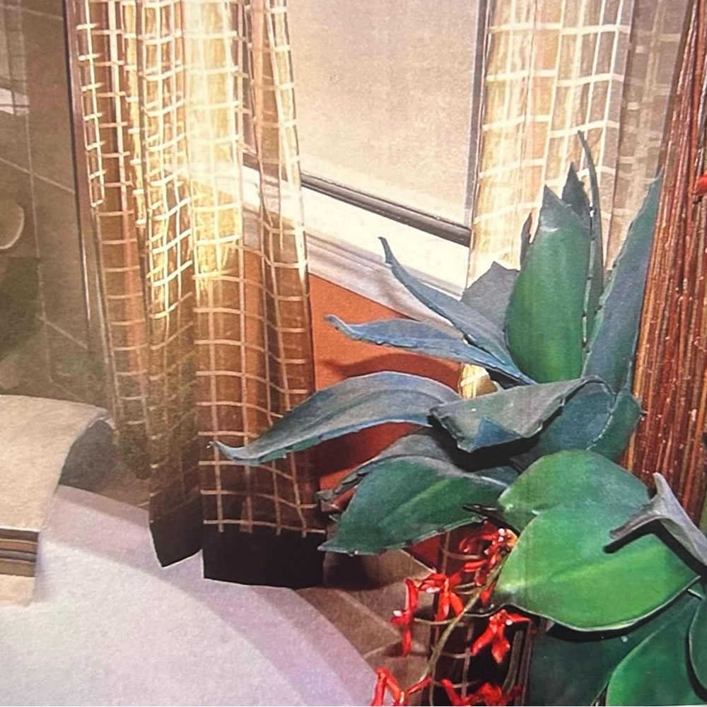 Bedroom / Bathroom Curtains - 5 Panels Total - Custom Made